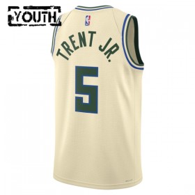 Dres Milwaukee Bucks Gary Trent JR Nike 2025-26 City Edition Bijela Swingman - Dječji